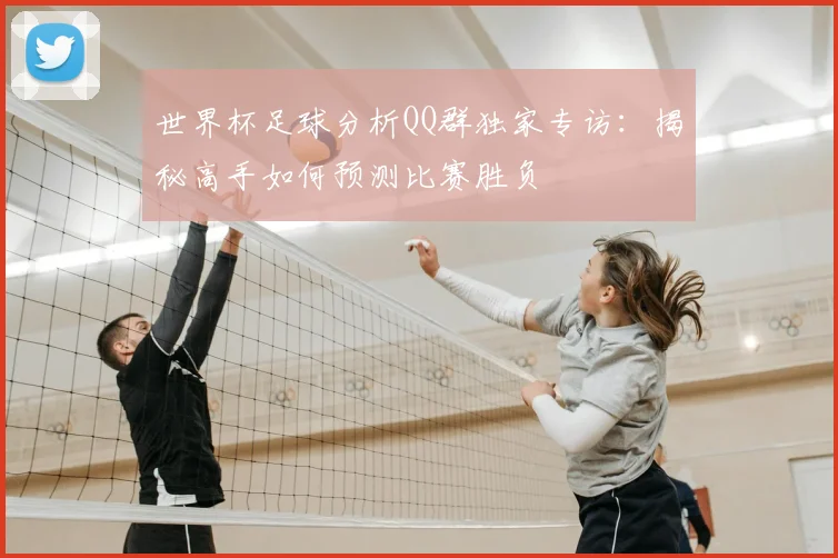 世界杯足球分析QQ群独家专访:揭秘高手如何预测比赛胜负